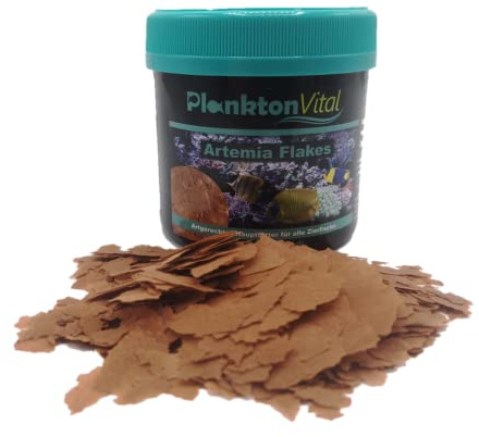 PlanktonVital Artemia Flakes 500ml – Premium Artemia-Flocken für Fische & Wirbellose – Proteinreiches Haupt- & Aufzuchtfutter – Staubarm, Hohe Akzeptanz, Für Süß- & Meerwasseraquarien