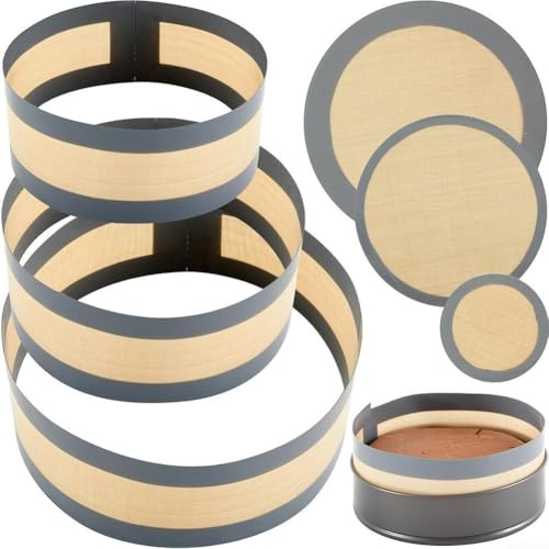 YobiLife Confezione da 6 Pezzi in Silicone per Forno Olandese, Tappetino da Forno Antiaderente, Riutilizzabile per Teglie a Molla, Tortiera e Pasticceria