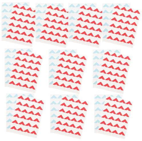 Beavorty 480 Selbstklebende Fotoecken aus Papier in Rot und Blau für Scrapbooking und Bilderrahmen Langanhaltend und Zusätzlichen Kleber für Selbstgemacht Alben und Karten