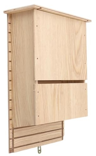 Fledermaushäuser für den Außenbereich| Fledermauskästen für den Außenbereich, Naturholzhaus, hängende Außenbox für Garten im Freien, Traufe oder Baumstamm