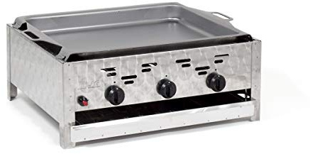 LAG Gasbräter 11kW 3-flammiger Edelstahl-Brenner mit Stahlpfanne Gasgrill Gastrobräter Profigrill Verein