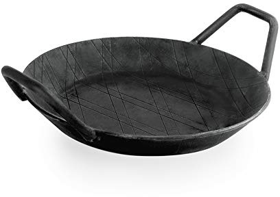 WAS Germany 2258 200 stek/serveringspanna med två sidohandtag, 20 cm diameter, 3 cm hög