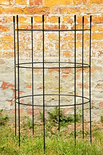 KUHEIGA Verlängerung für Rankgerüst Rankhilfe Jumbo Obelisk Ø: 60cm Schwarz H: 100cm