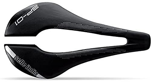 Selle Italia SP-01 Boost TM Superflow - Sella Bicicletta da Strada con Design Moderno, Comoda con Foro Superflow - Taglia S3, Nero