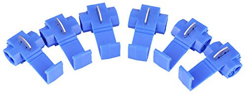 50 Stück Quick Splice Kabelanschlüsse, Blue Lock Quick Wire Spleißclips Quick Splice Schnappdrahtanschluss 0,72-2,5 mm2 Kabelverbindung