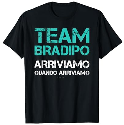 Magliette Divertenti Corsa Regalo Persone Pigre Team Bradipo Maglietta, Uomo, Nero, M