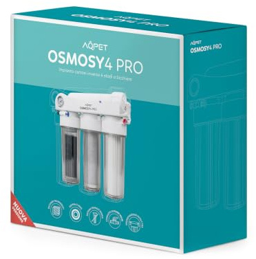 AQPET Umkehrosmoseanlage 4PRO pro Glas 50 Gallonen für Aquarien, Weiß