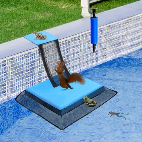PEEH Rampa salvavita per animali da piscina, salva-rane per piscina, salvataggio di rane, rospi, lucertole, anatre, serpenti, scoiattoli, scoiattoli, topi, riduce gli accessori per la manutenzione