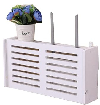 Kabellose Router-Aufbewahrungsbox, ohne Bohren, WLAN-Kabel-Router, Aufbewahrungsbox, Regal, Wandbehänge, Kabel-Organizer, schwebendes Regal, PVC-Schaumstoffplatte, Regale für Router-Organizer-A