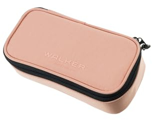 Walker 49262-245 - Lifestyle Pencil Box Flamingo, Federmappe mit geräumigem Hauptfach und doppelseitiger Trennwand mit 20 Stiftfächern, wasser- und schmutzabweisend, 21 x 10 x 6 cm