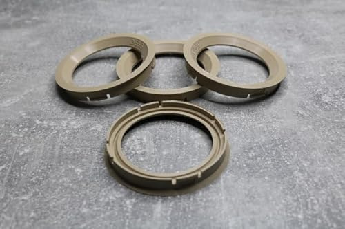 Zentrierringe Distanzringe 73,0 mm x 56,6 mm beige für Alufelgen