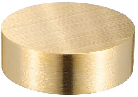 Didiseaon Brass Calligraphy Paperweight Solid Round 4cm Middle Size Home Office Chinese Writing Desktop Weight