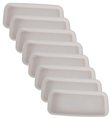 PHENOFICE 8pièces Soucoupes Rectangulaires pour Plantes Plateaux Récupérateurs Eau Réutilisables pour Pots De Fleurs Intérieur Et Extérieur Protection Les Fuites Et Terreau Déversé