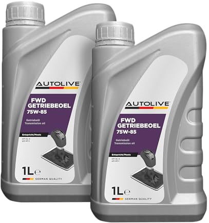 AUTOLIVE 75W-85 2L (Pack de 2 x 1L) – Aceite de Transmisión Semisintético para Cajas Manuales y Mandos Finales – Ahorro Energético, Protección Antidesgaste y Larga Duración – API GL-4/MT-1