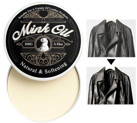 Genérico Pasta De De Visón De 100 G: Acondicionador De Cuero Grasa para Cuero Engrasado Natural | Protege, Suaviza Y Restaura Zapatos, Botas, Bolsas, Chaquetas Y Sillas De Montar