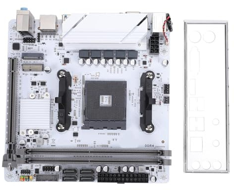 Xiuganpo Scheda Madre per Computer ITX, Ryzen AM4 2x288Pin Dual Channel DDR4, M.2 NVMe PCIE 3.0 Serial ATA3.0, VGA, con Slot PCIE X16, per Gaming Design Work Home Entertainment