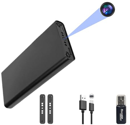 SABOSOWA Mini Kamera 1080P HD-Innenuberwachungskamera, Heim überwachungskamera, Arbeitsdauer von 55 Stunden, mit Nachtsicht- und Bewegungserkennungsfunktion Ohne Wi-Fi.
