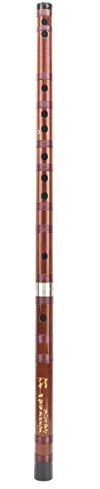 Ycauty Juego de Flauta de bambú Amarga Seca, Exquisito Instrumento Orquestal Tradicional para Principiantes e Intérpretes, Flauta de bambú con Llave C de 26,4