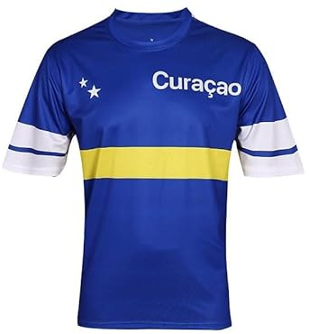 BINQER Maglie da Calcio Uomo 2026 for Magliette for Tifosi delle Squadre Nazionali Europee/Americane/asiatiche/africane(Curacao,XXL)