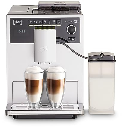 Melitta E970-101 Caffeo CI One-Touch Fully Automatic Coffee Maker with My Coffee Memory and Milk system - Silver