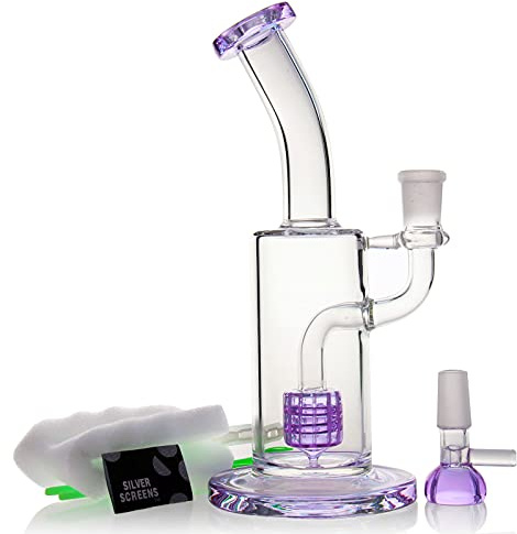 Bong in vetro per fumatori, boccioli in vetro, 14,5 mm, per riciclo e filtro per acqua e bong, narghilè