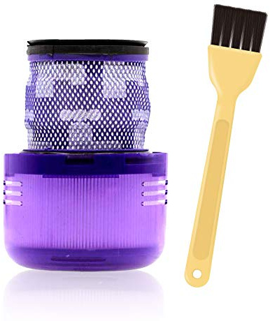 LAPONO Filtre HEPA V11 V15 Detect, Filtre de Rechange 970013-02, Post-Filtre Lavable pour Aspirateur, Compatible avec Dyson V11 V15 Detect SV14 SV15 SV17 SV22 Absolute Animal, Brosse de Nettoyage