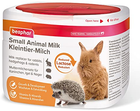 BEAPHAR - Kleintier-Milch - Für Kaninchen, Igel Und Nager - Muttermilchersatz - Laktosereduziert Für Optimales Wachstum Und Entwicklung - 200 g