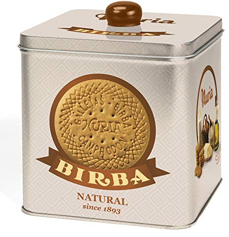 Birba - Galletas Nuria (Lata Beige de Regalo) - 1 x 580 gramos