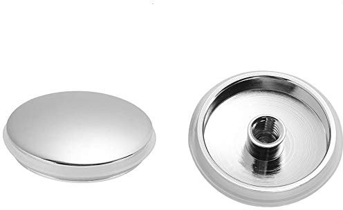 2Pcs Basin Sink Tap Push Button Brass Polished Chrome Click Clack 38mm Waste Bath Pop Up Plug Drain Stopper for Bath