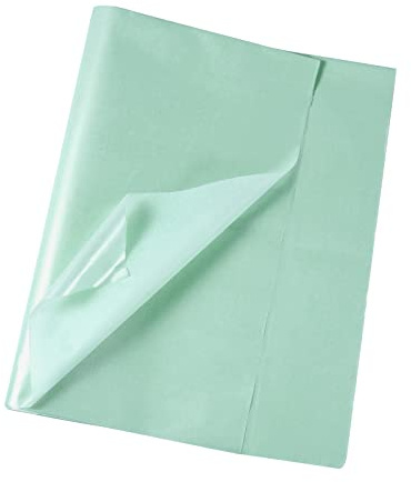 KINBOM 30 Ark 50x35 cm Silkespapper, Silkespapper i Metall i Färg, Pärlemorskimrande Papper Silkespapper för Semester Födelsedags Fest Dekoration Bröllop (Lake Blue)