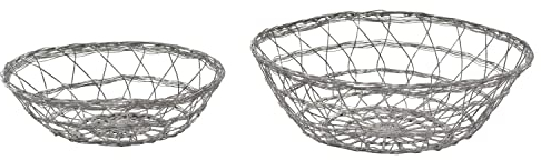Exner GmbH KorbSet/2 Wire - 20,5x20,5x5 cm - 25,5x25,5x7 cm - Metall