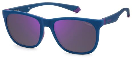 POLAROID Brille PLD 2140/S Größe 55-18 mm Semimattblue Violett Azure polarisiert