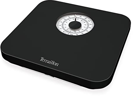 Terraillon - Bilancia pesapersone meccanica - Grande quadrante - Capacità 150 Kg - Modello Nautic Nero