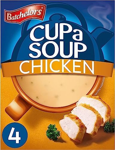 Batchelors Cup a Soup Chicken Instant Soup, 4 Sachets Per 81 g Box (Total 9 Boxes = 36 Sachets)