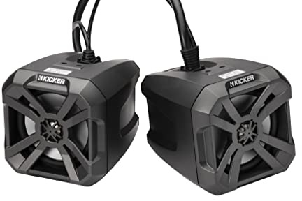 KICKER Pair 48BTCAN65 6.5 Powered Tower Speakers w/Bluetooth 4 ATV/UTV BTCAN65 (Renewed)
