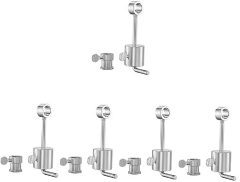 Yardwe 5ensembles Set De Poids Équilibre Pour Brochette De Rôtisserie Inoxydable Accessoire De Grill Électrique Ajustable Pour Résultats De Cuisson Parfaits