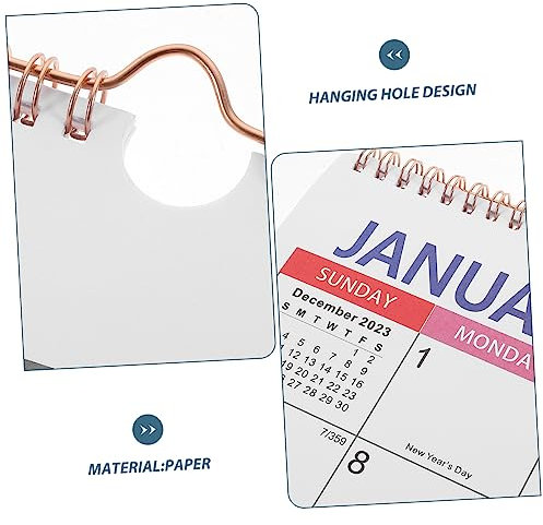 STOBOK 4stücke Wandkalender Für Täglichen Gebrauch Robuster Monatskalender Mit Kreativem Aufhängeteil Für Büro Und Zuhause Planung Und Organisation Von Terminen