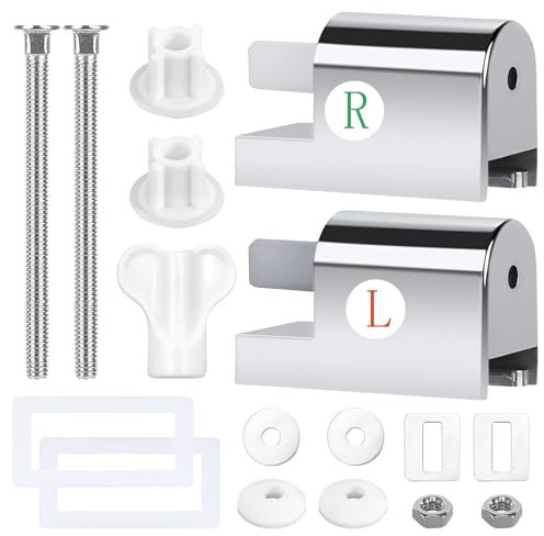 2 Stück Wc Sitz Befestigung Metall, Universal Wc Sitz Scharniere Ersatzteile, Softclose Zubehör Für Toilettendeckel für Installation, Befestigung Toilettensitzen