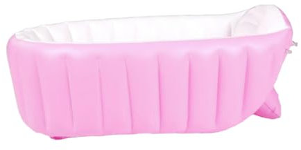 CIMAXIC Badewanne Aufblasbar Für Tragbares Schwimmbecken Für Kleinkinder Faltbares Duschbecken Rosa Dicke Babybadewanne Aufblasbarer Pool Für Junge Mädchen