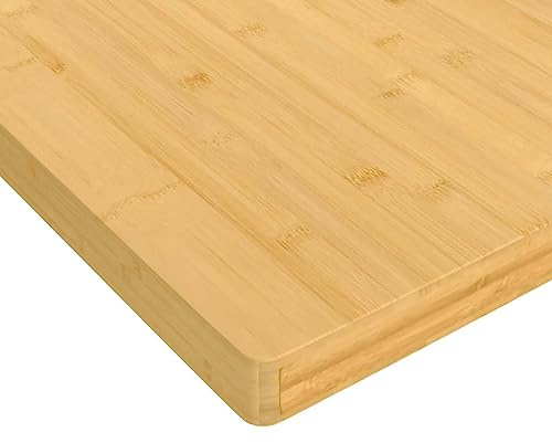 HEFZGDB Tischplatte 40x80x2,5 cm Bambus Küchentisch Küchenarbeitsplatte Schreibtisch Bürotisch für Küche Konferenzraum Studienraum Büro
