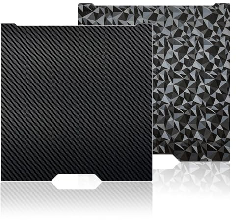 Plaque de construction H2D 355 x 346 mm pour Bambu Lab H2D/H2S, impression double face PEO PET, tôle d'acier à ressort flexible, lit chauffant amovible BambuLab H2S pour H2D Combo/H2S (fibre de