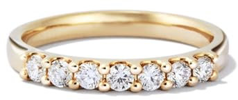 Mesnt 14K Gelbgold Goldring Damen 585 Echtgold mit Runde Form Moissanit, Größe 51 (16.2), XGZ08688