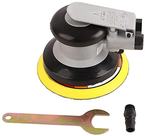 Máquina Orbital de Aire de 5 Pulgadas Máquina de Lijadora Neumática Pineante con Conector Japonés G1/4 Pulgadas para Papel de Lija de la Rueda de Pulido