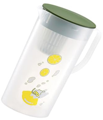 GLEAVI Per Contenitore Per Bevande Da Frigorifero Realizzato in Materiale Pregevole Adatto Per Succhi Di Frutta Tè Freddo e Altre Bevande Capacità Sufficiente Per Uso Quotidiano o