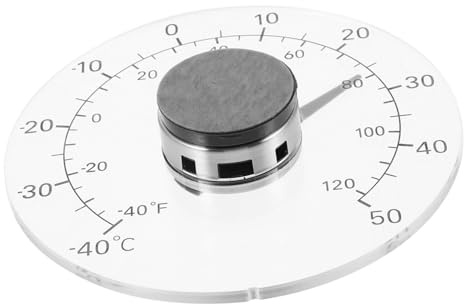 AKOOSY Termometro Adesivo da per ed Esterni Misurazione Professionale della Temperatura con Display Compatto e Portatile per e Serra
