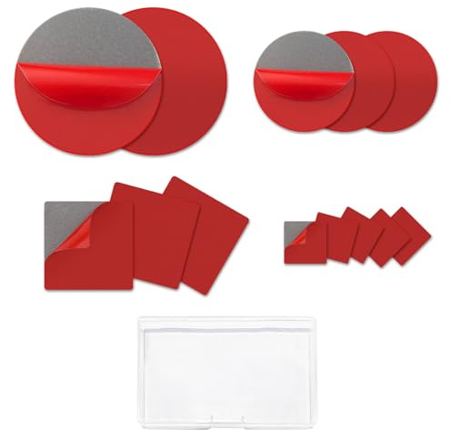 35 cuscinetti biadesivi per dash cam, resistenti, nastro biadesivo VHB, per casa, esterni, cruscotto auto, supporto magnetico (rotondo/quadrato)