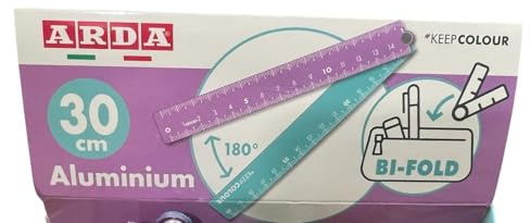 Regla plegable de aluminio anodizado 30 cm Bi-Fold #KEEPCOLOUR