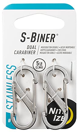 Nite Ize Herr S-BINER rostfritt stål dubbel karbinhake 1