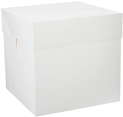 Decora, 0339478 Caja para Tarta, Ideal para Transportar y Conservar Tartas Decoradas, Envueltas Individualmente, 36,5 X 36,5 X H 36 CM