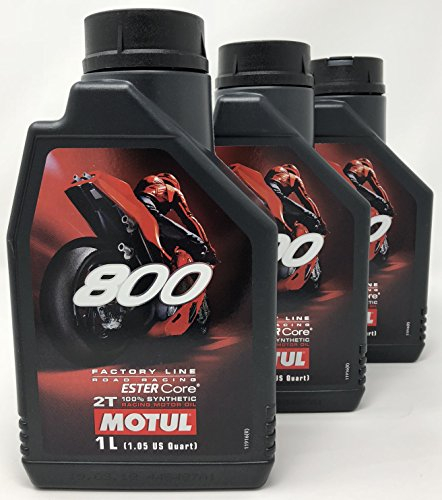 MOTUL Moto 2T 104041 800 2T Factory Line Road Racing, 3 Liter (3 x 1 l)